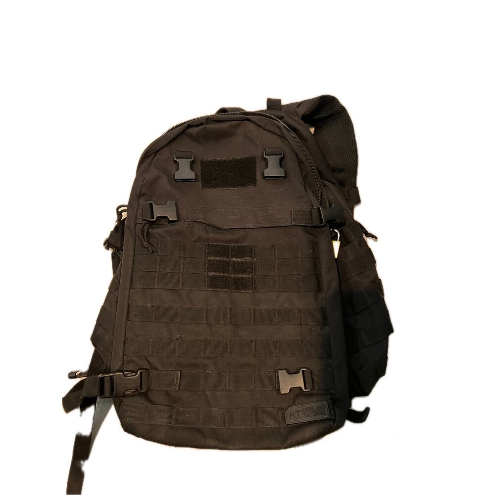 Highland Tactical Agent Canvas Backpack Medium Black